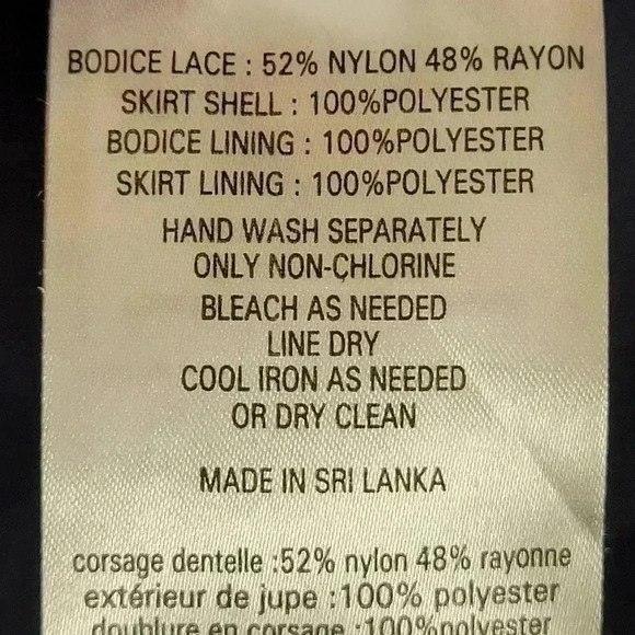 NWT David's Bridal Long Lace Mesh Mother Of The Bride Dress, Size 4 - Picture 9 of 10